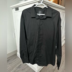 H&M Charcoal Slim Fit Shirt Size XL
